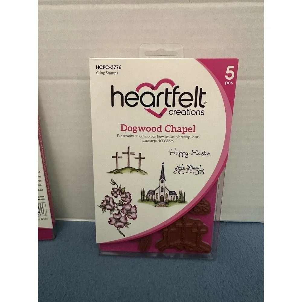 Heartfelt Creations Flowering Dogwood‎ Frame & Dogwood Chapel Cling Stamp Sets